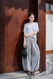  Gray Jersey Balloon Pants 