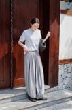  Gray Jersey Balloon Pants 