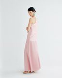  Pink Halter Brocade Top 