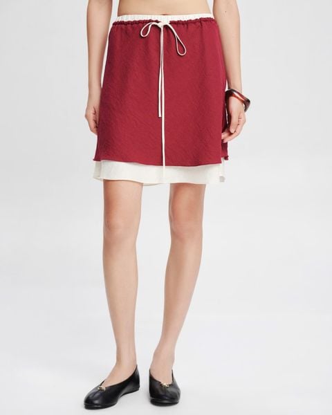  Layered-Hem Skirt 