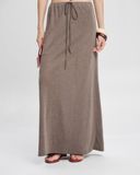  Mocha Draped Jersey Set 