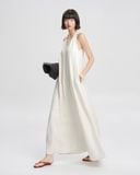  Ivory Draped Dress 