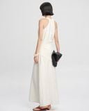  Ivory Draped Dress 