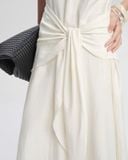  Ivory Draped Dress 