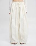  Ivory Sculpted Panel Pants 