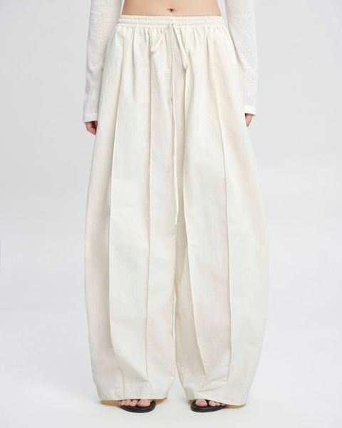  Ivory Sculpted Panel Pants 