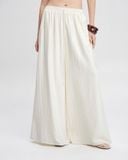  Ivory Linen Wide Leg Pants 