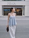  Blue Layered Dottie Top 