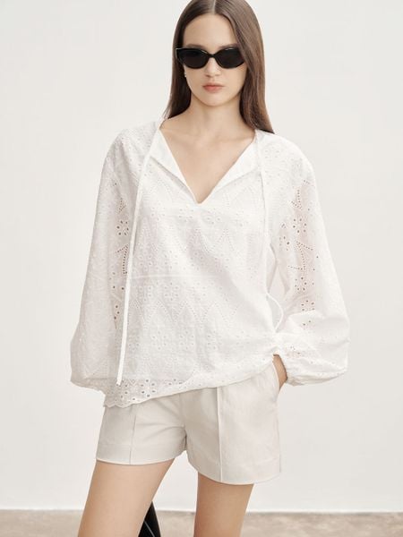  Cream Tailored Shorts 