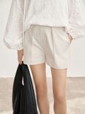  Cream Tailored Shorts 