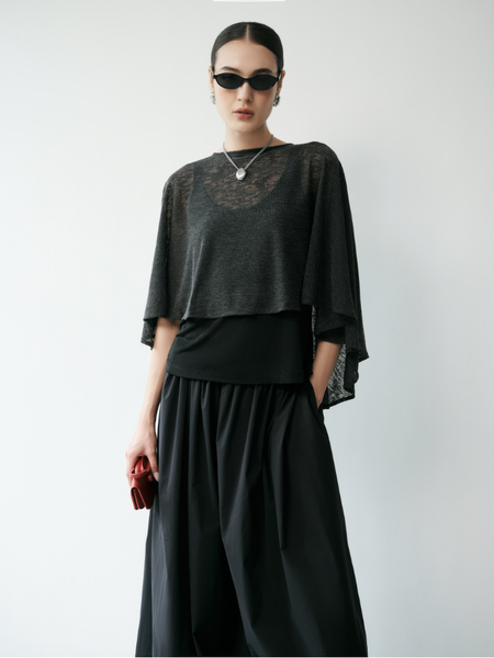  Sheer Jersey Cape 