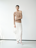  Asymmetric Draped Skirt 