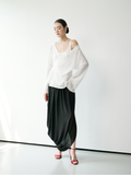  Asymmetric Draped Skirt 