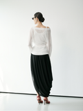  Asymmetric Draped Skirt 