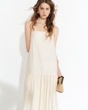  Ivory Flowy Maxi Dress 
