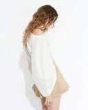  White One Shoulder Cotton Top 