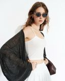  White Fitted Strap Top 