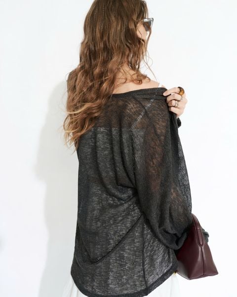  Black Sheer Jersey Cardigan 