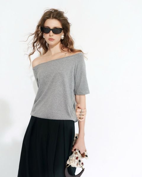  Boat Neck Jersey Top 