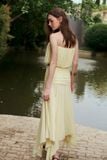  Yellow Strapless Bubble Top 