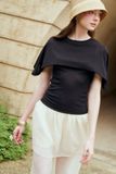  Black Cape Overlay Top 