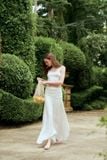  White Dottie Flouncy Skirt 