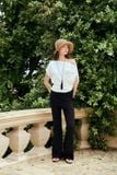  Black Stretch Flared Pants 