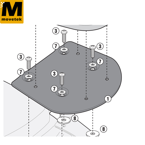 Baga sau Givi SR1125 Honda SH Mode 125 13-20