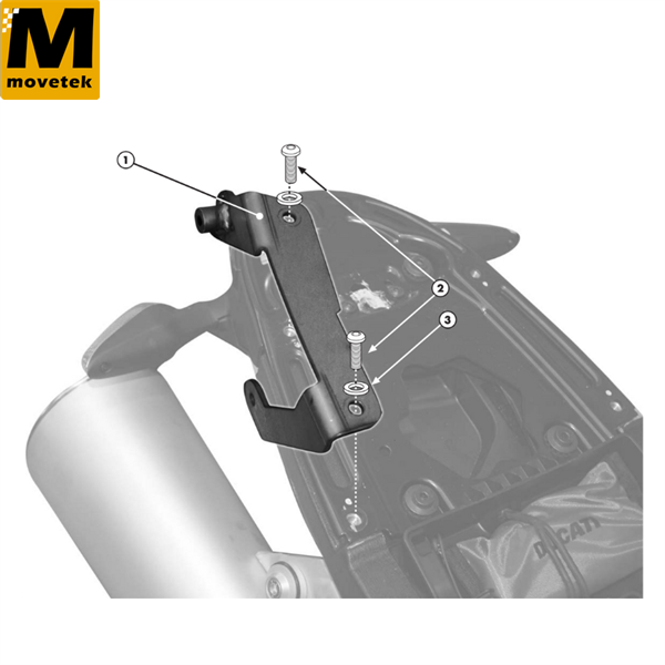 Bộ kit chuyên dụng Givi 7400KIT Ducati Monster 696 796 1100 08-14, Monster 1100 Evo 11-22