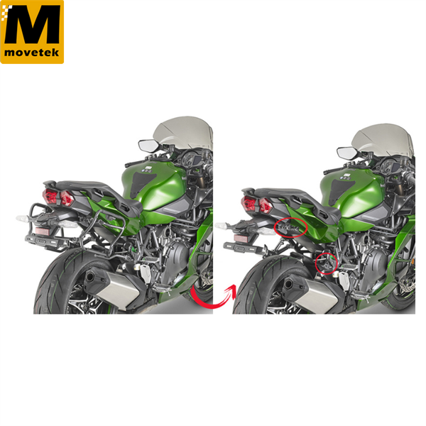 Khung hông Givi PLXR4123 cho thùng V35, V37 Kawasaki H2 SX 18-22