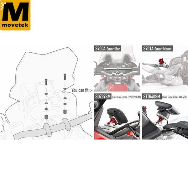 Bộ kit gắn phụ kiện Givi 05SKIT cho nhiều dòng xe