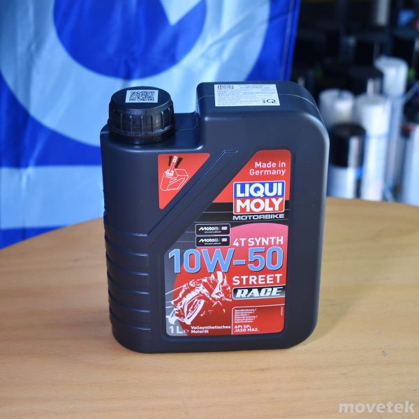 Nhớt mô tô cao cấp Liqui Moly 10W50 Street Race fully synthetic 1502 1L Germany