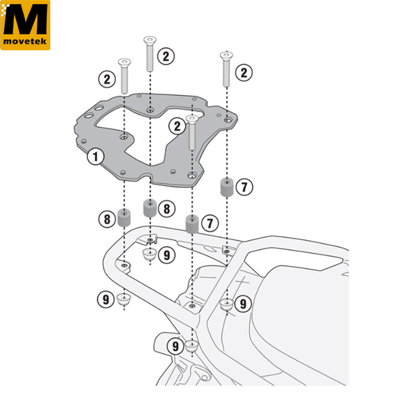 Baga sau Givi SR8203 Moto Guzzi V85 TT 19-22