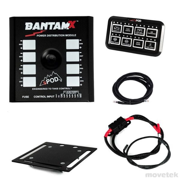 Bộ phân phối nguồn 12V 24V DC sPOD BantamX Universal 100A 8 cổng