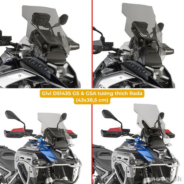 Kính chắn gió Givi cho BMW R1300 GS GSA