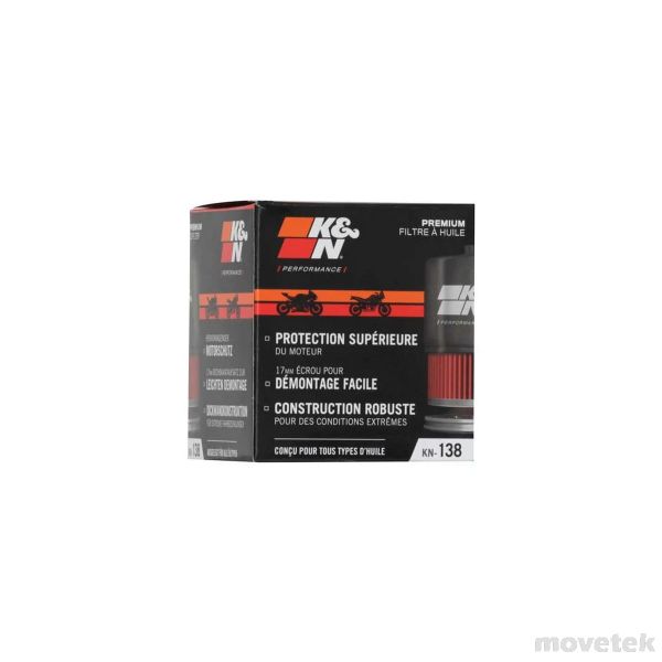 Lọc nhớt KN138 cho động cơ Suzuki GSX S, R, Aprilia RS660