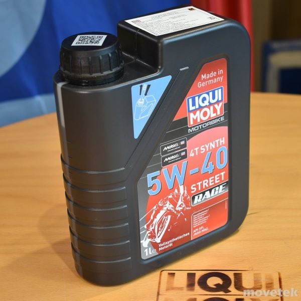 Nhớt mô tô cao cấp Liqui Moly 5W40 Street Race fully synthetic 2592 1L Germany