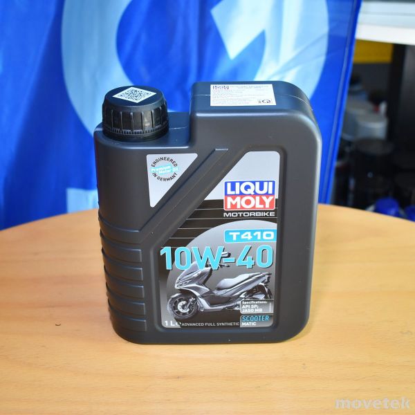 Nhớt xe tay ga cao cấp Liqui Moly 10W40 Scooter Matic T410 advanced full synthetic 1L Thailand