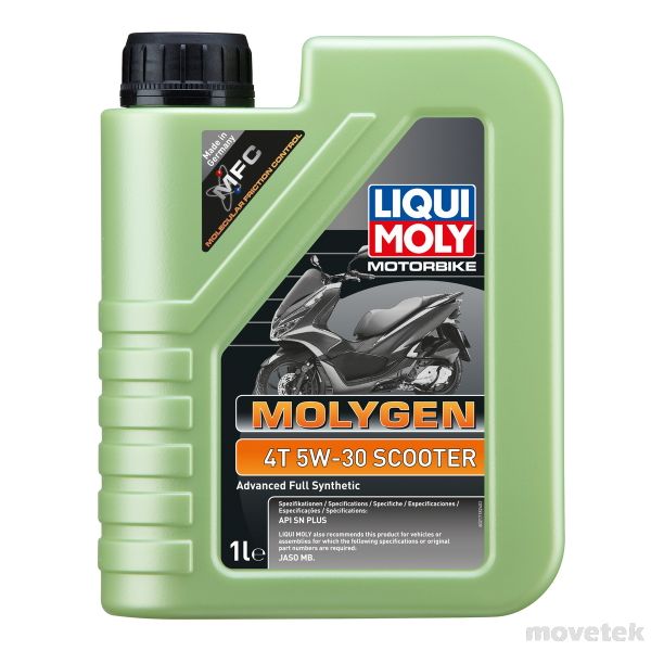 Nhớt xe tay ga cao cấp Liqui Moly 5w30 Molygen Scooter advanced full synthetic Germany
