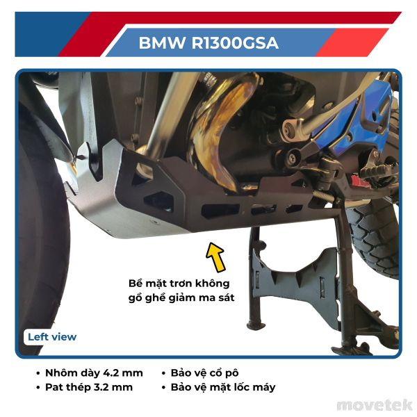 Mỏ cày bảo vệ gầm Givi RP5143 cho BMW R 1300GS 1300GSA