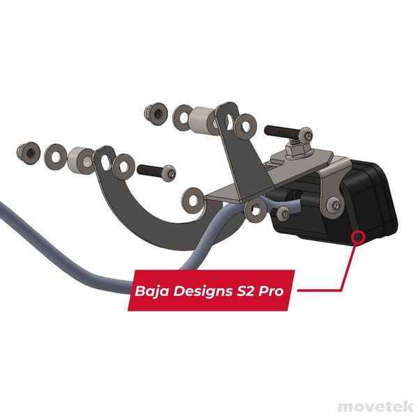 Kit gắn đèn trợ sáng cho BMW R1300 GSA (cặp)