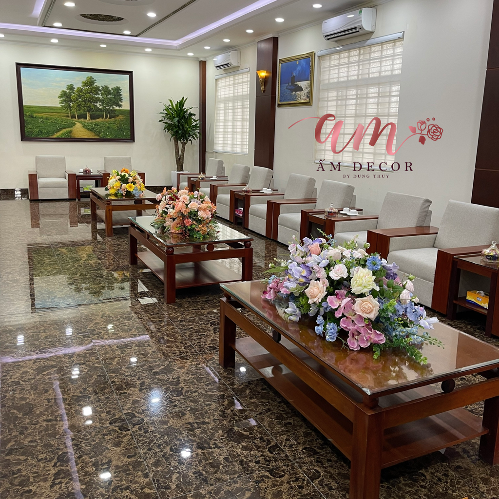 DẢI HOA BÀN HỌP BH073