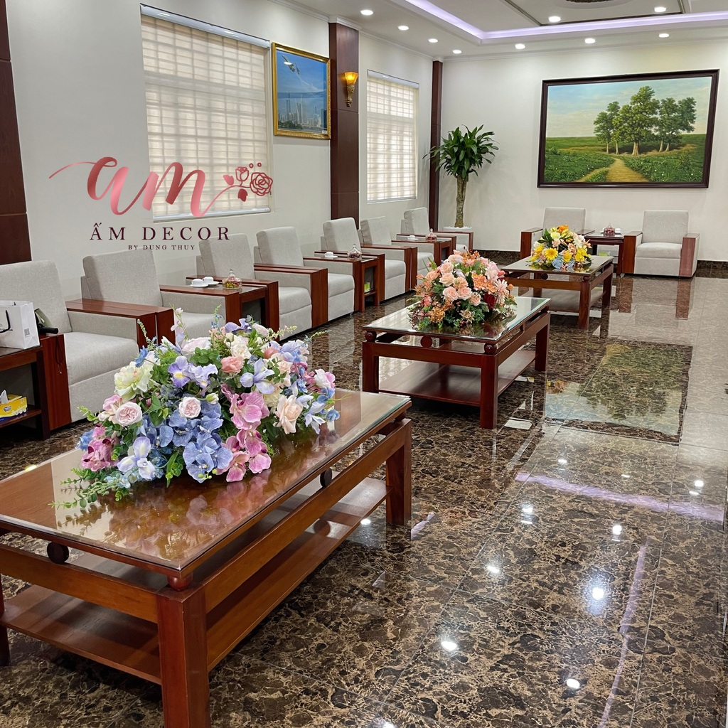 DẢI HOA BÀN HỌP BH074