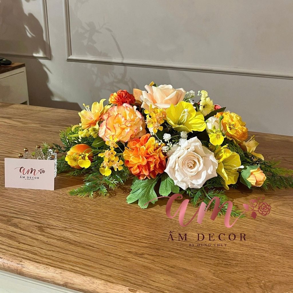 DẢI HOA BÀN HỌP BH097