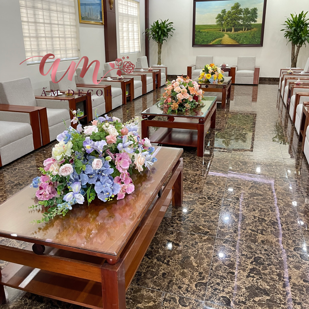 DẢI HOA BÀN HỌP BH075