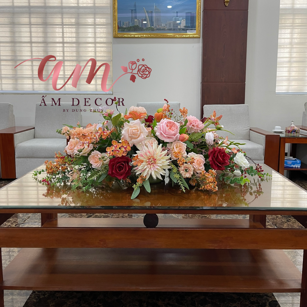DẢI HOA BÀN HỌP BH074