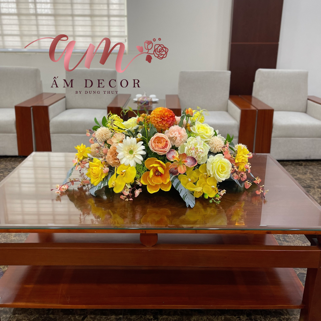 DẢI HOA BÀN HỌP BH075