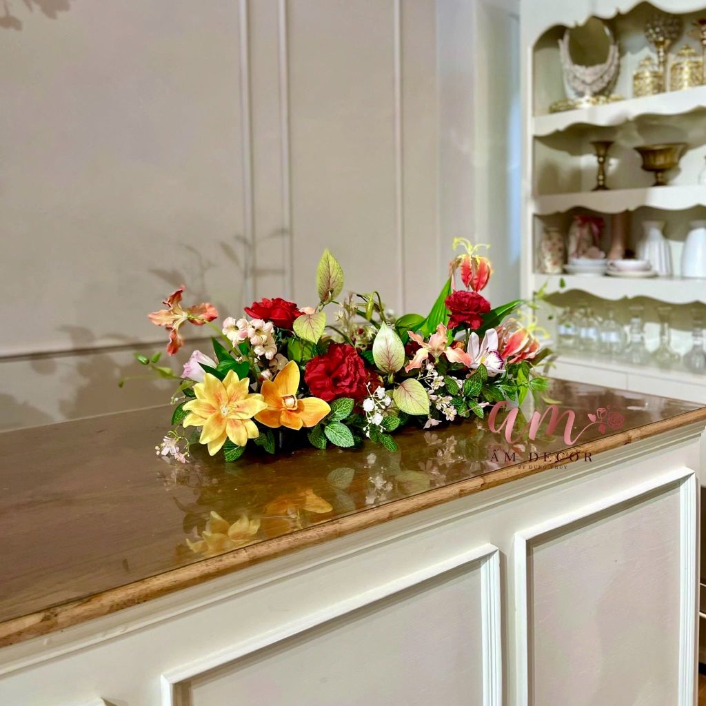 DẢI HOA ĐỂ BÀN ANTHÉLIS RESTAURANT