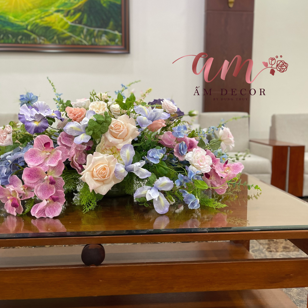 DẢI HOA BÀN HỌP BH073