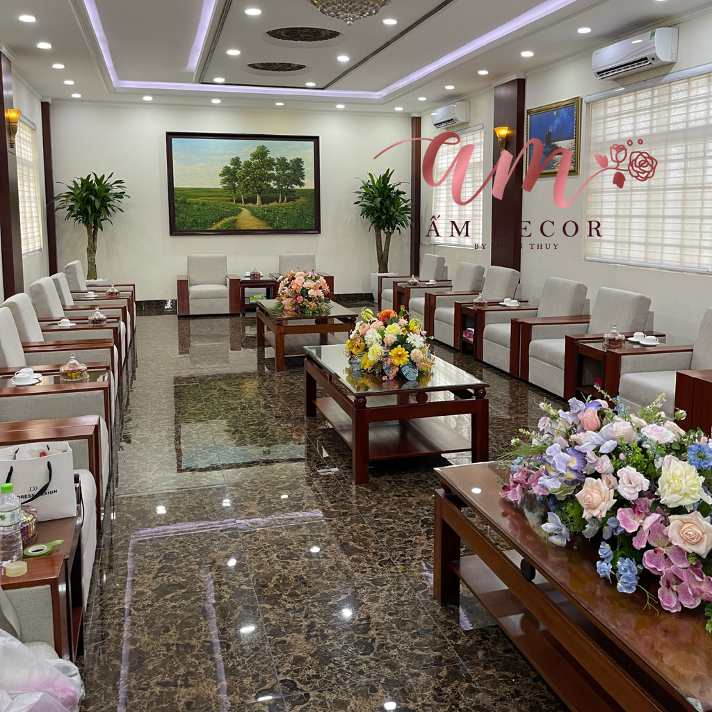 DẢI HOA BÀN HỌP BH074